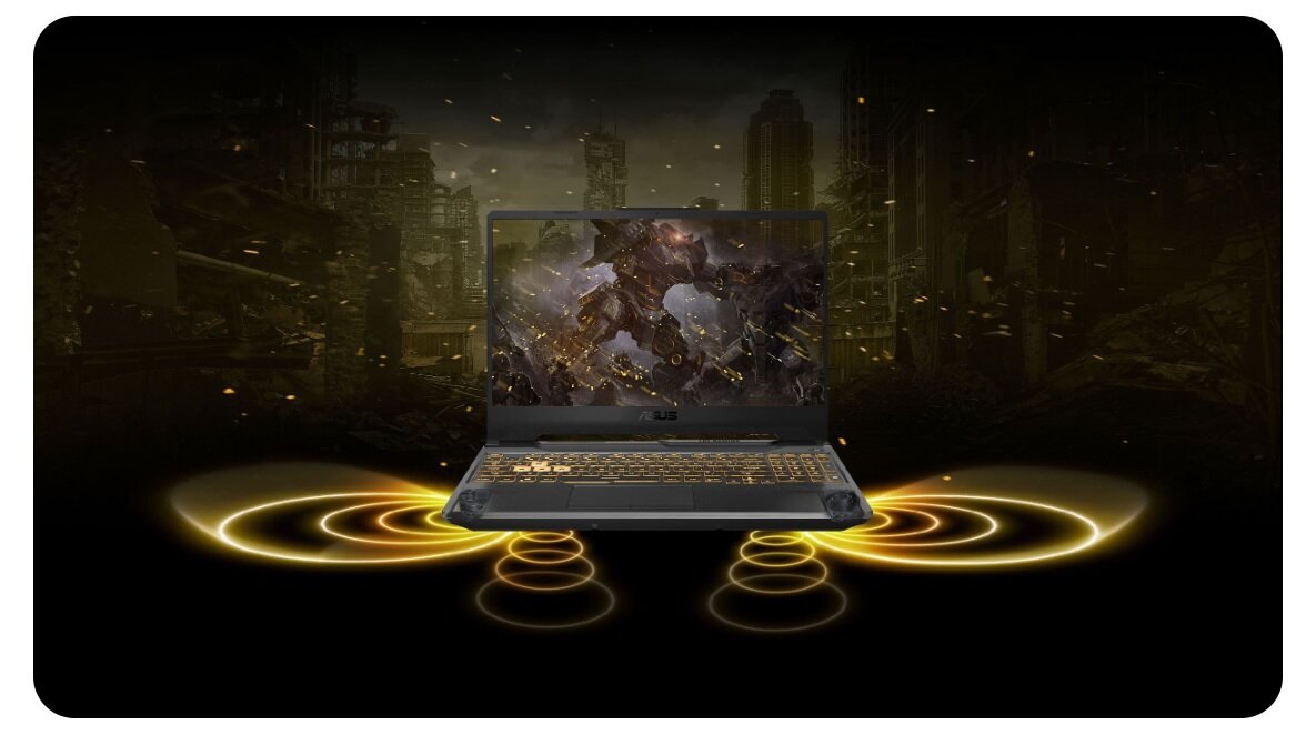 Laptop Asus FX706HCB-HX147 Intel Core i5-11400H fale dźwiękowe