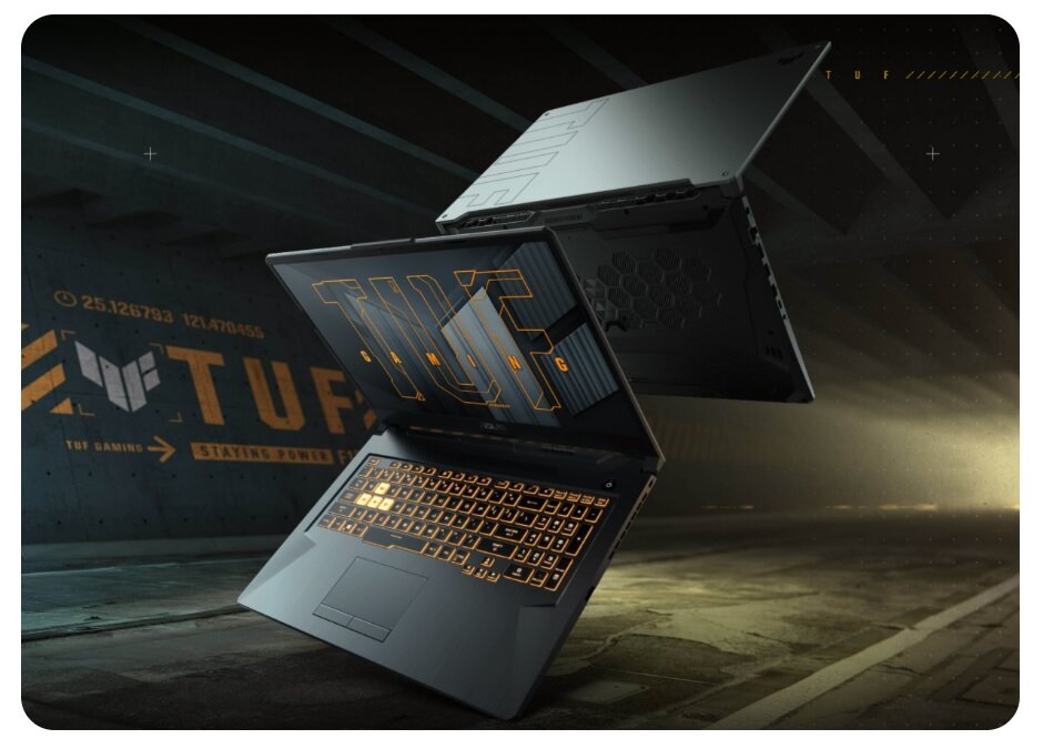 Laptop Asus FX706HCB-HX114 Intel Core i5-11400H frontem i tyłem