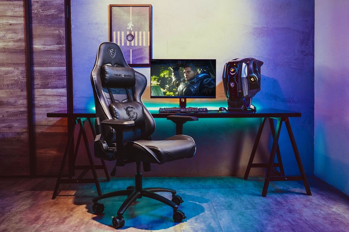 Krzesło gamingowe MSI MAG CH120 I krzesło i stanowisko gamingowe