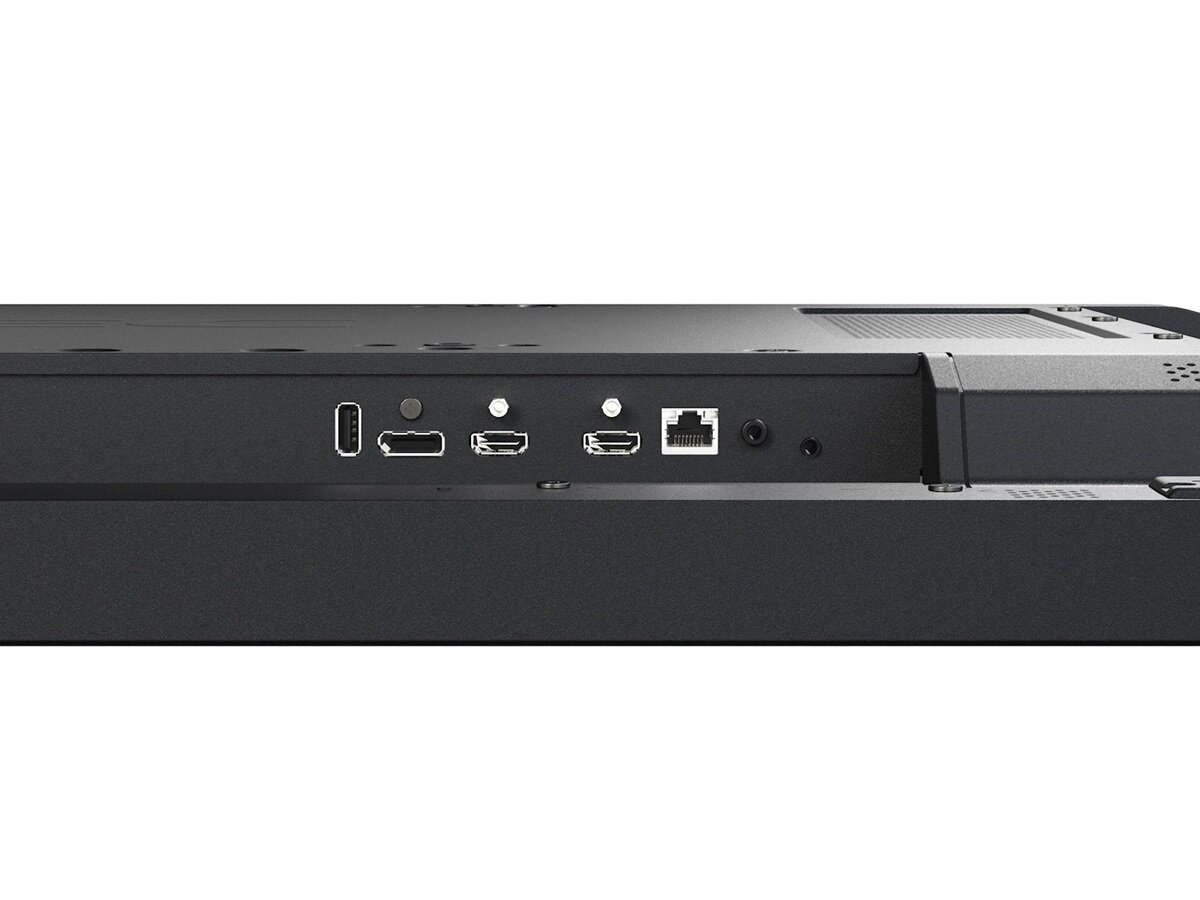 Monitor NEC M431 43' IPS UHD zbliżenie na wejścia monitora