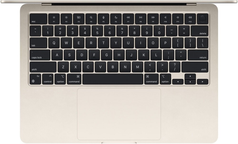 Laptop Apple MacBook Air MLXX3ZE/A widok na klawiaturę