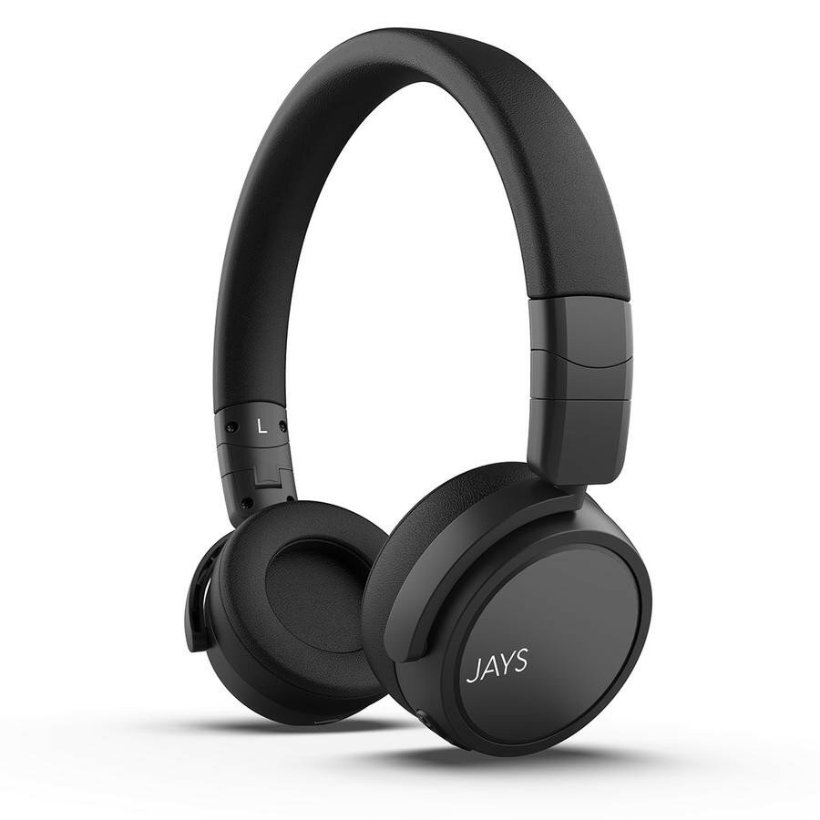 Słuchawki nauszne Jays X7 bezprzewodowe czarne bokiem