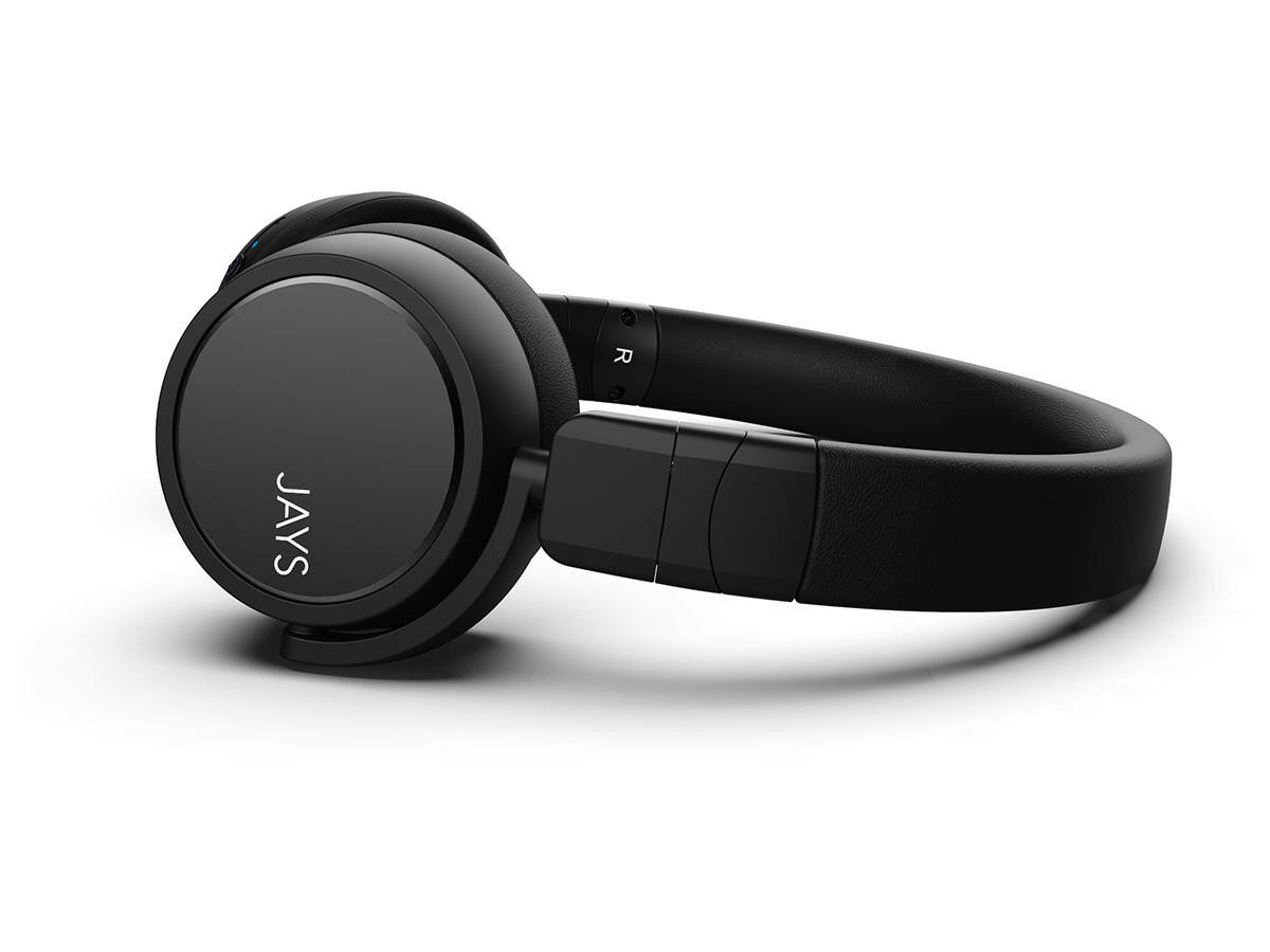 Słuchawki nauszne Jays X7 bezprzewodowe czarne położone