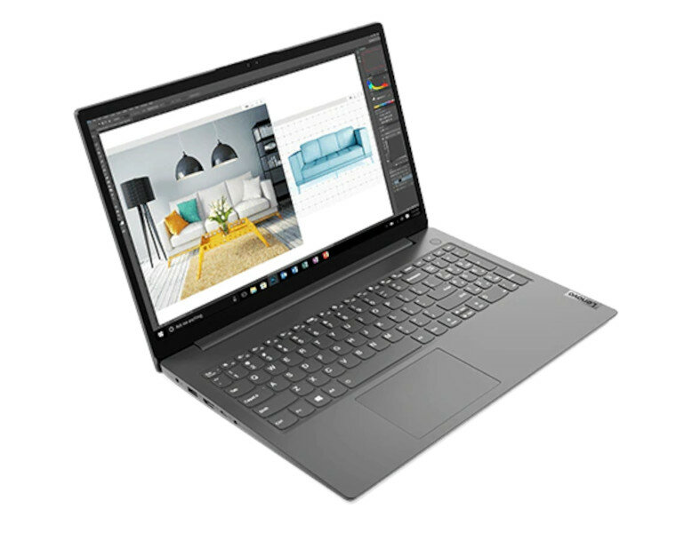 Laptop Lenovo V15 G2 i3-1115G4 15.6'' 2x4GB pokazany laptop w trakcie jego pracy