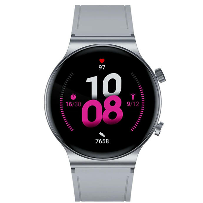 Smartwatch Kumi GT5 PRO srebrny frontem