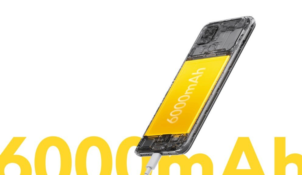 Smartfon Xiaomi POCO C40 4/64GB Żółty napisana pojemność baterii
