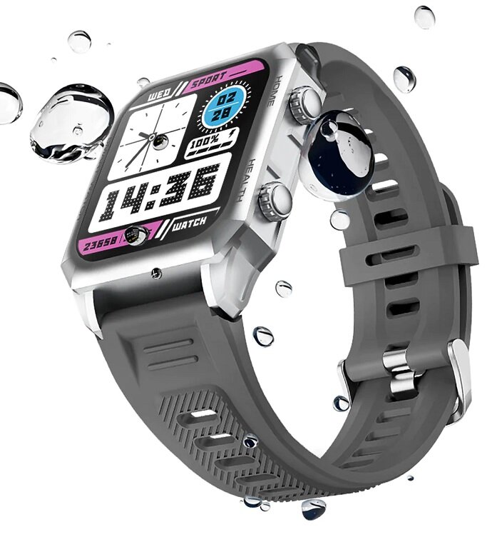 Smartwatch Kumi KU3 MAX czarny wodoodporność