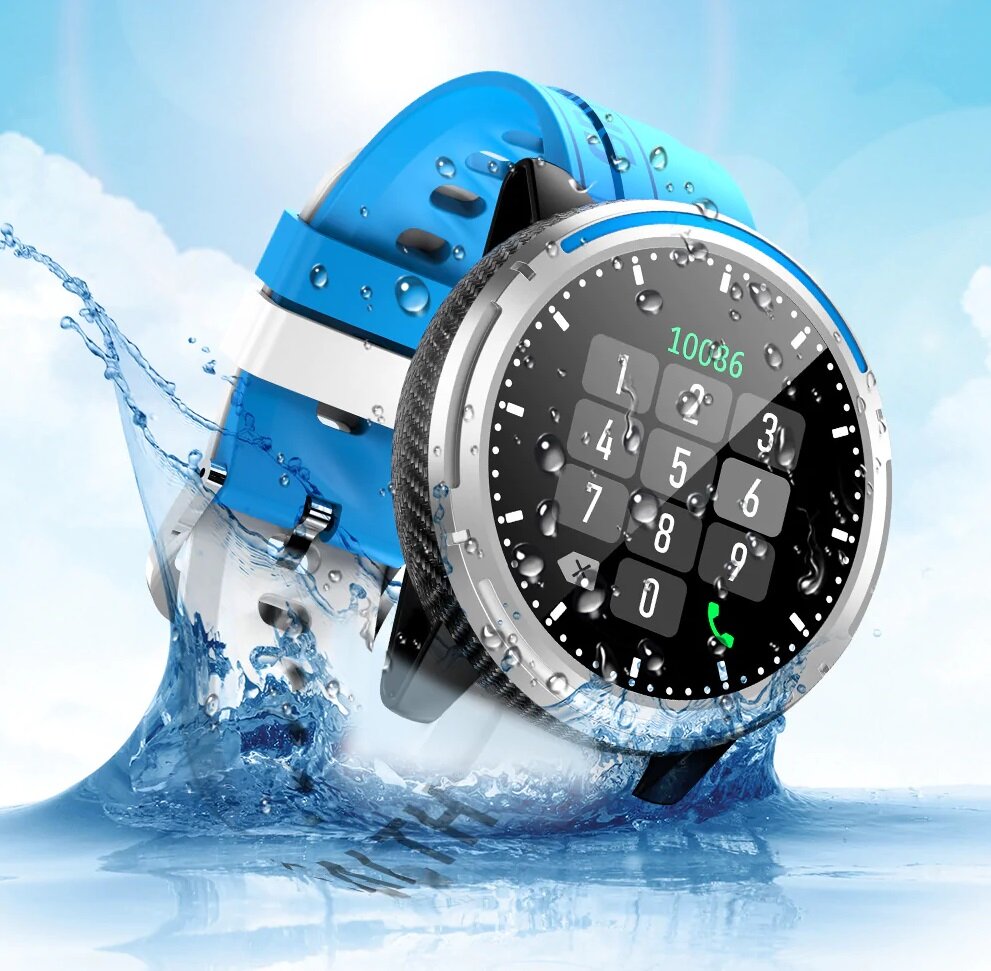 Smartwatch Kumi M1 niebieski wodoodporność