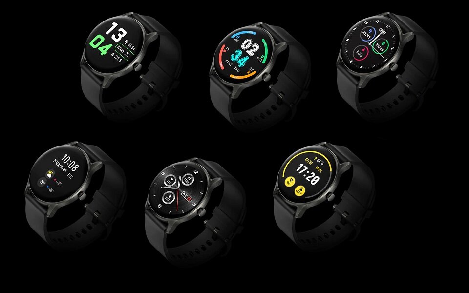 Smartwatch Haylou GS LS09A czarny różne tarcze zegarka