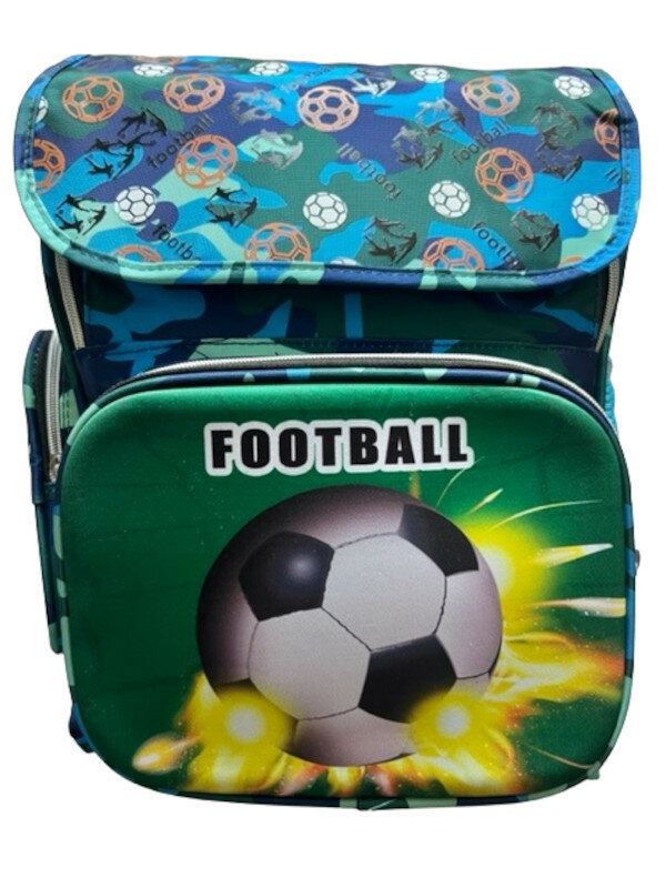 Plecak szkolny Motivo Football + worek do butów frontem