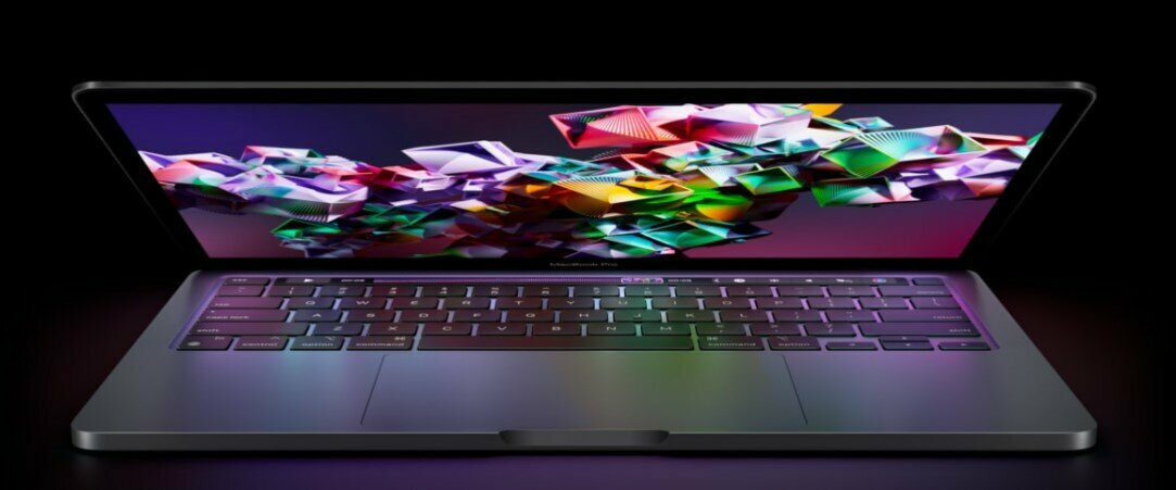 Laptop Apple MacBook Pro M2 256GB SSD gwiezdna szarość podświetlony ekran