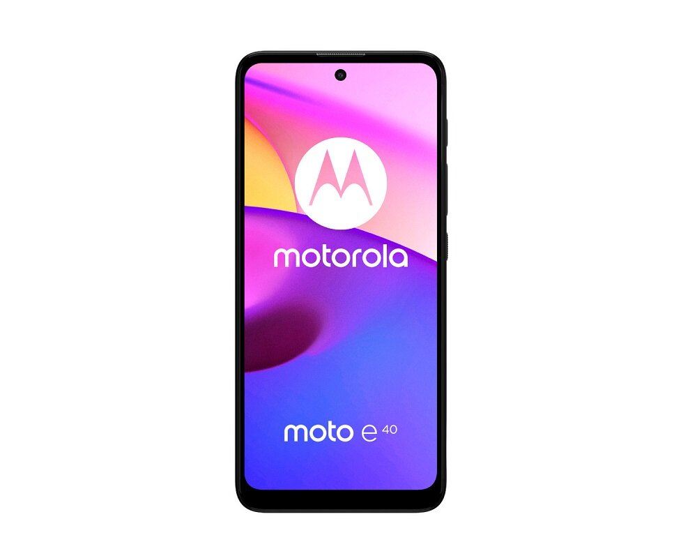 Smartfon Motorola moto e40 widok na smartfon od frontu