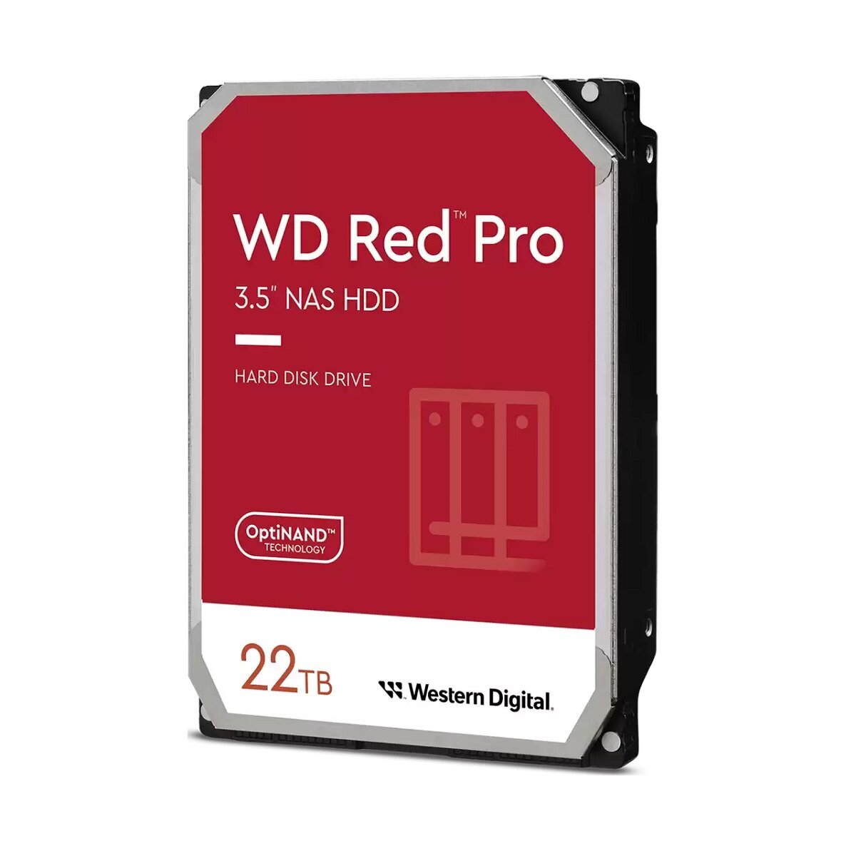 Dysk HDD WD Red Pro NAS 22TB SATA 6Gb/s widok od frontu