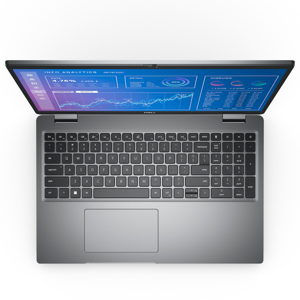 Laptop Dell Precision 3571
                Intel Core i7-12700H widoczny z góry