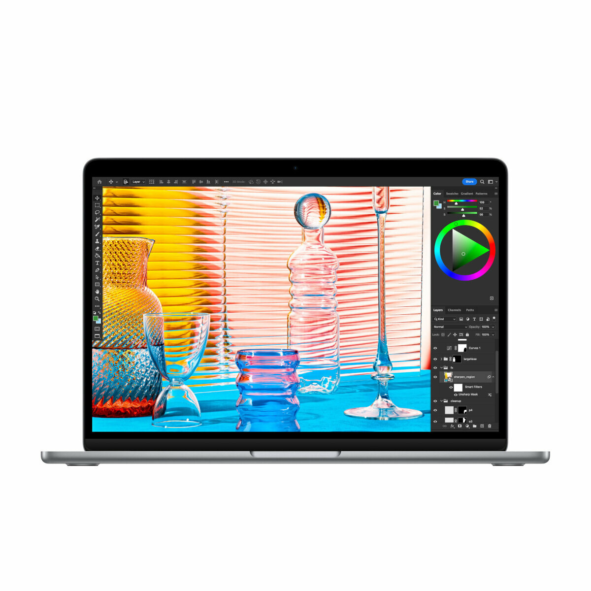 Laptop Apple MacBook Air M2 16/256GB gwiezdna szarość na białym tle