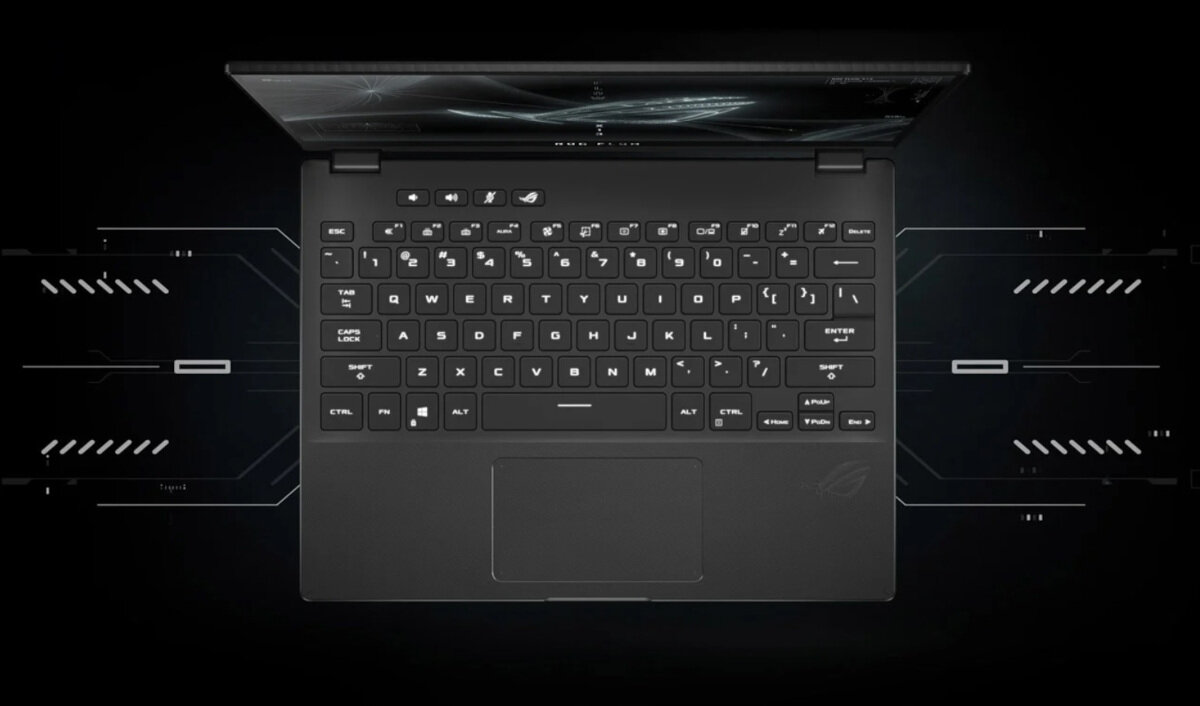 Laptop Asus GV301RC-LJ060W 13,4 cali klawiatura