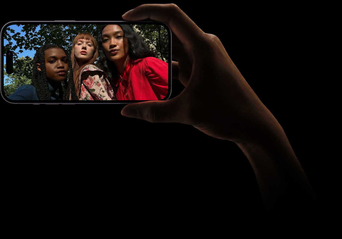 Smartfon Apple iPhone 14 Pro Max 128GB gwiezna czerń zdjęcie zrobione przednim aparatem