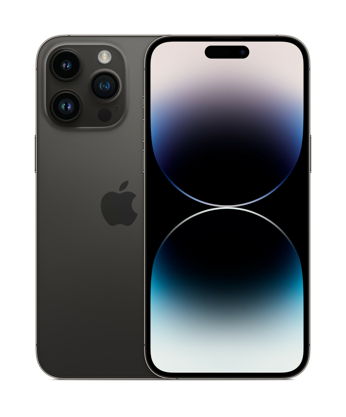Smartfon Apple iPhone 14 Pro Max 128GB głęboka purpura frontem i tyłem