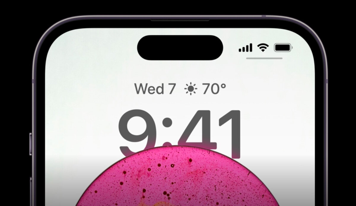 Smartfon Apple iPhone 14 Pro Max 128GB głęboka purpura wyświetlacz