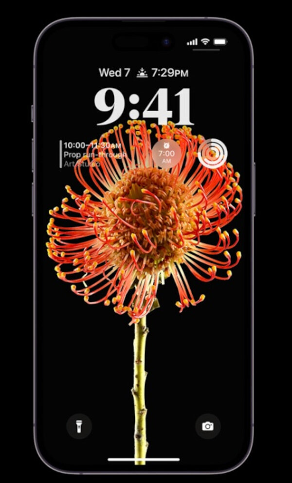 Smartfon Apple iPhone 14 Pro Max 256GB srebrny zablokowany ekran