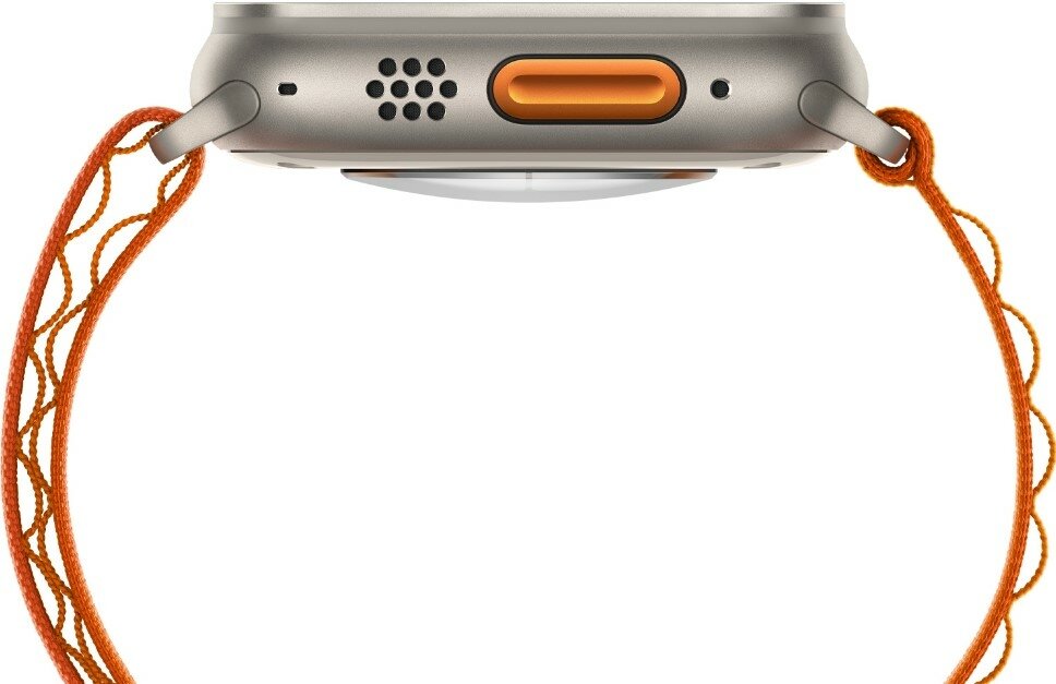 Smartwatch Apple Watch Ultra MQFT3WB/A widok na smartwatch od boku