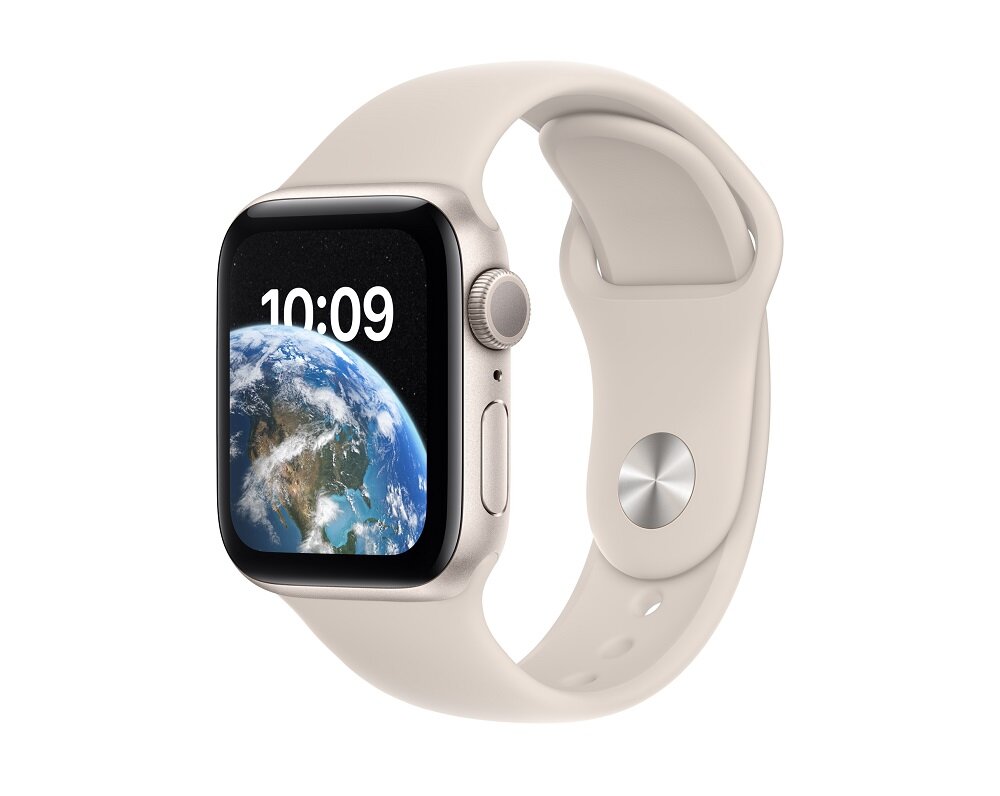 Smartwatch Apple Watch SE MNJP3WB/A na białym tle