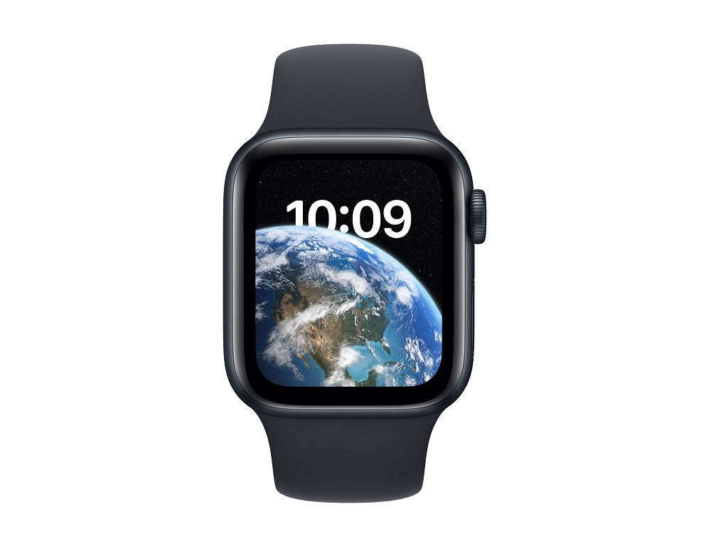 Smartwatch Apple Watch SE MNJT3WB/A  widok na zegarek od frontu