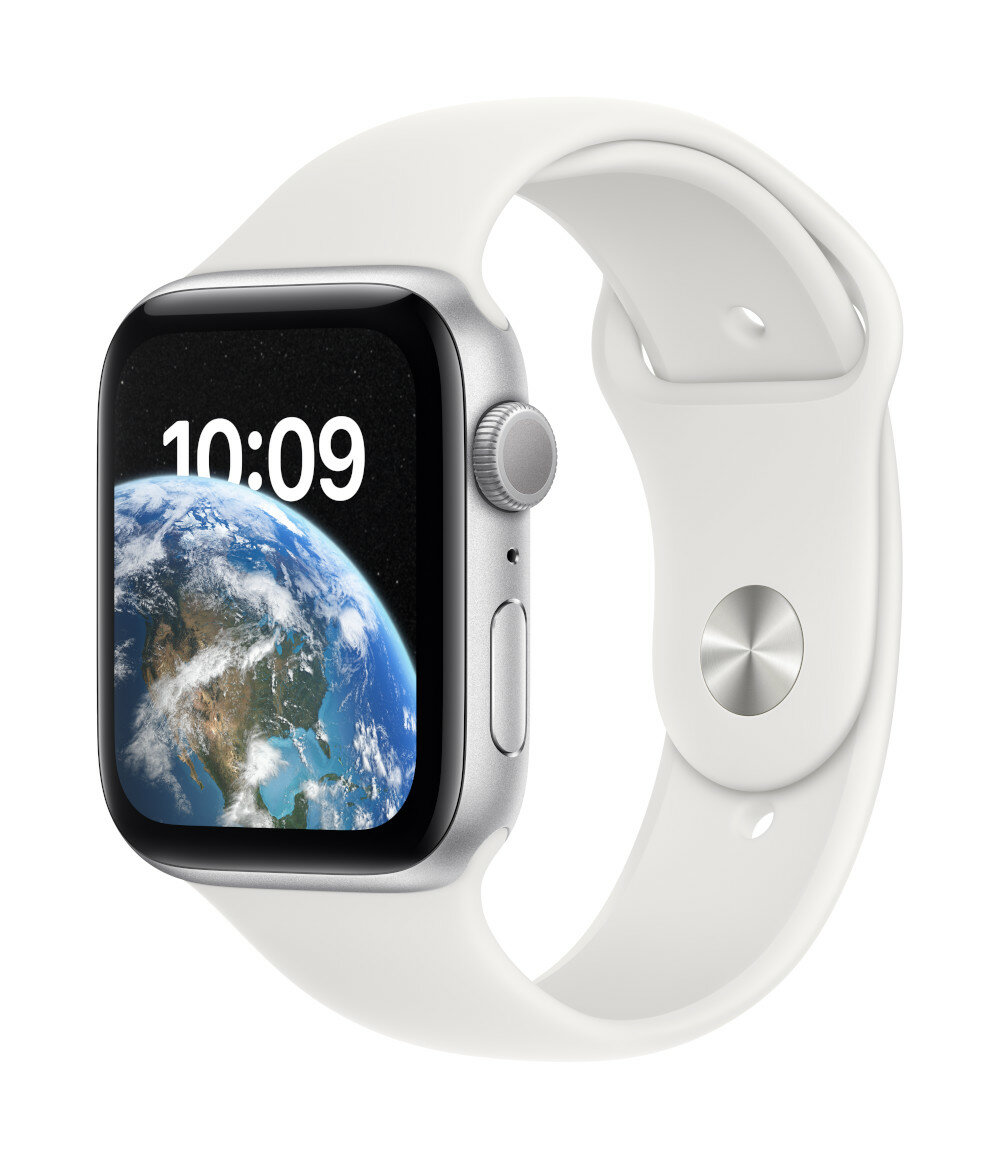 Smartwatch Apple Watch SE MNK23WB/A na białym tle