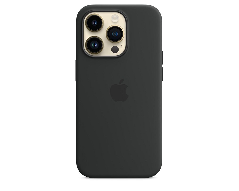 Etui Apple Silicone Case MPTE3ZM/A widok na etui na pleckach telefonu