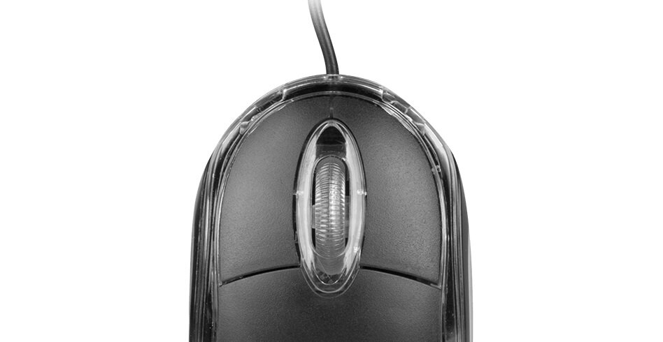 Mysz przewodowa Natec Vireo 2 grafika przedstawia przyciski urządzenia