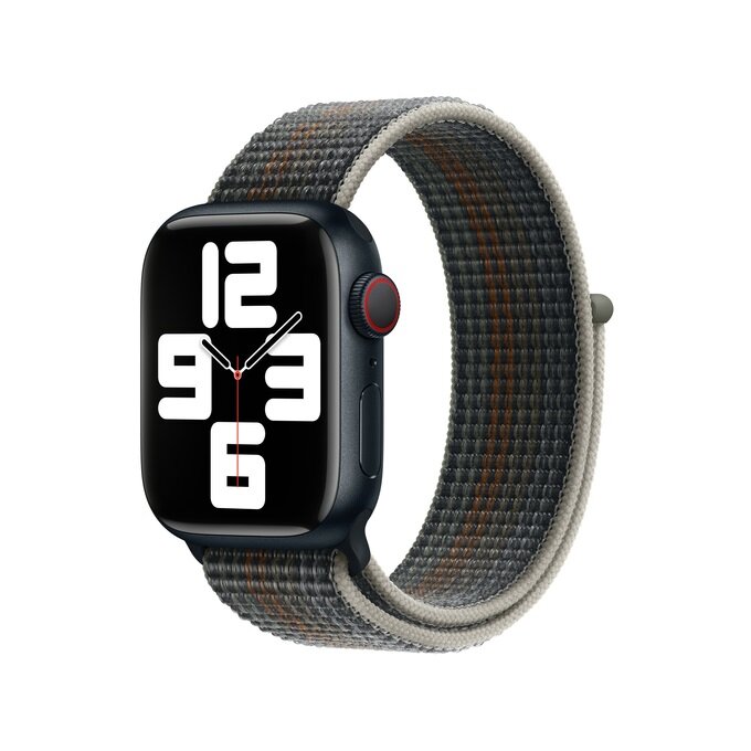Opaska sportowa Apple MPL53ZM/A grafika przedstawia smartwatch z opaską pod skosem