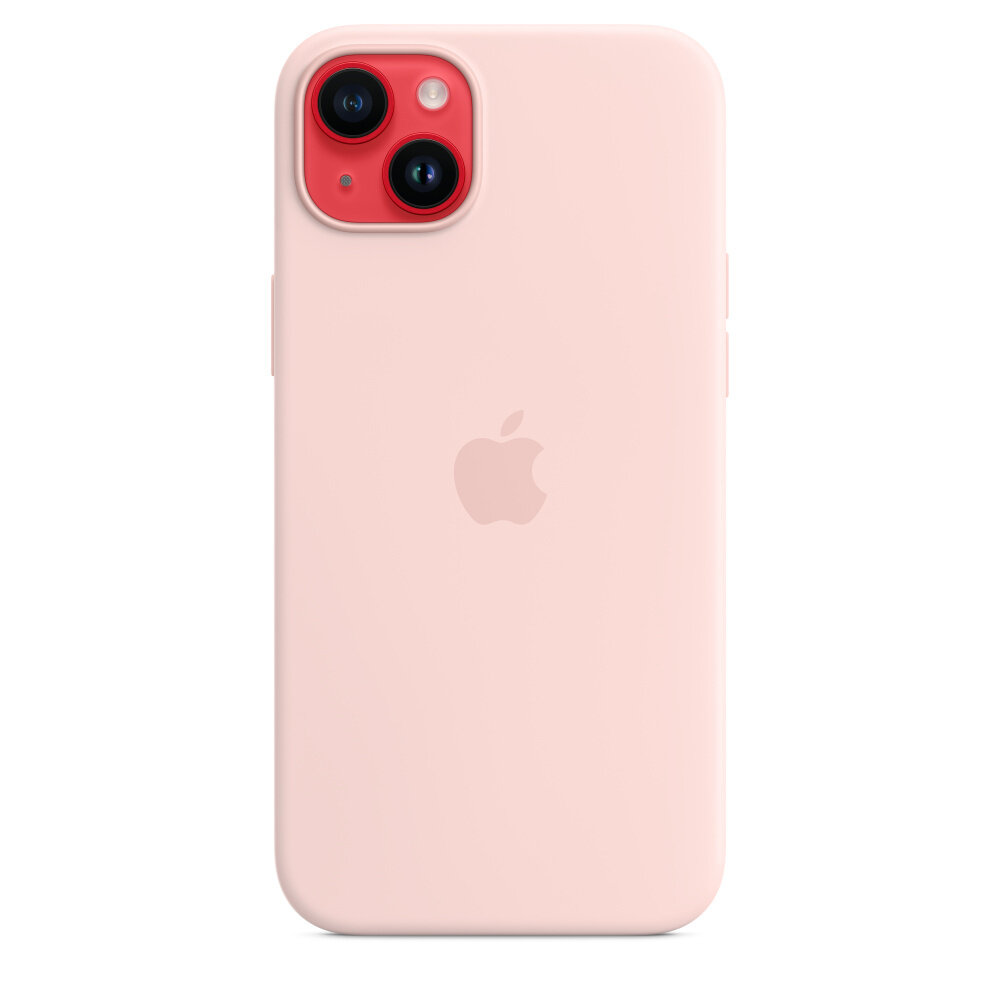 Etui silikonowe Apple MagSafe kredowy róż na iPhone 14 Plus na smartfonie
