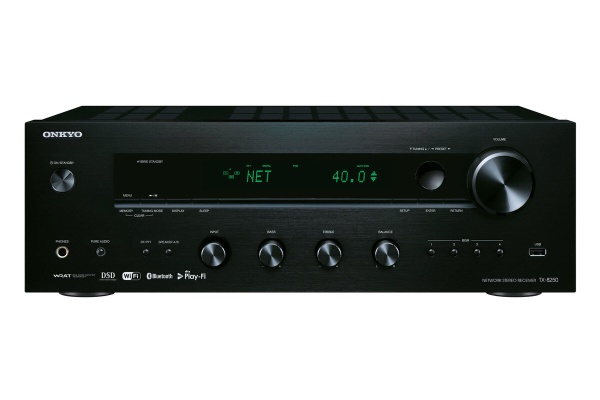 Amplituner Onkyo TX-8250 B stereo DAB+ frontem
