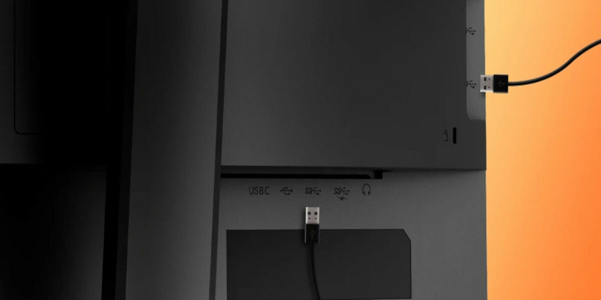 Monitor AOC 24P2QM 23.8'' VA widok na koncentrator USB