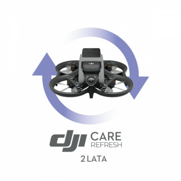 Kod elektroniczny DJI Care Refresh Avata 2 lata dron frontem