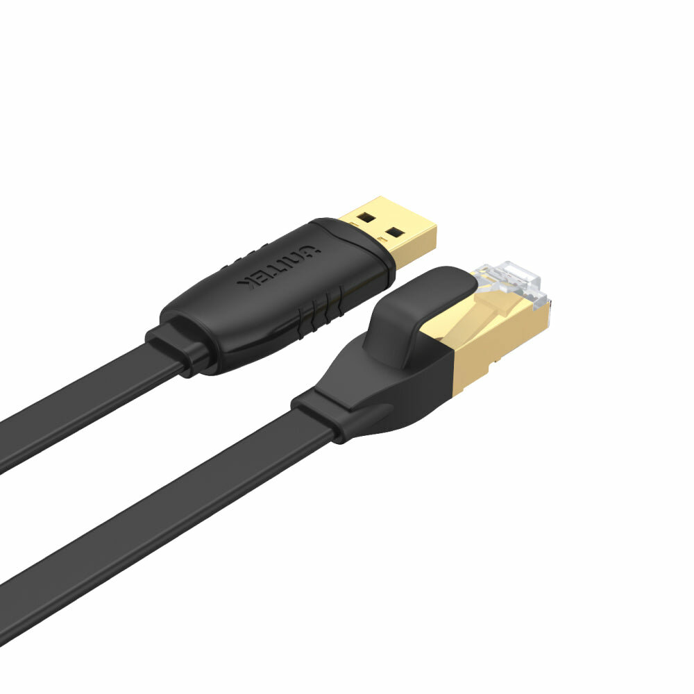 Kabel Unitek Y-SP02001B USB - RJ45 1.8 m widoczny pod skosem tyłem
