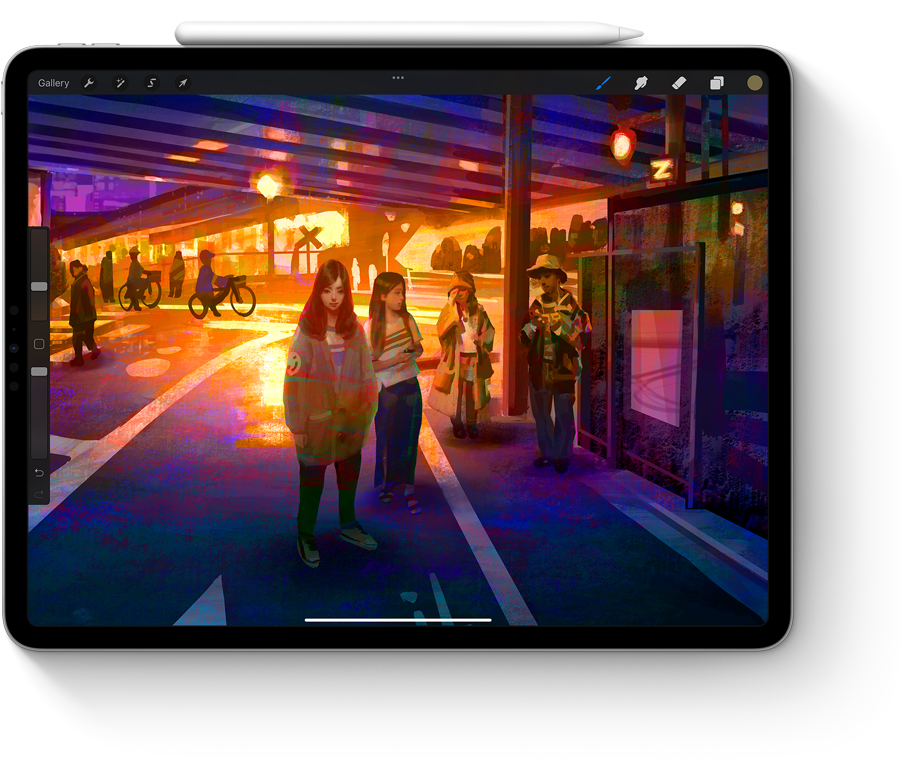 iPad Apple Pro 2022 z włączoną grą video