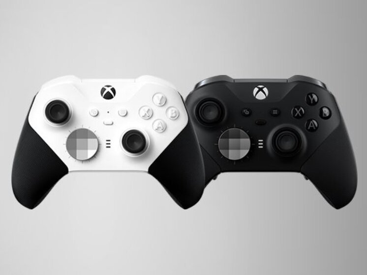 Pakiet elementów Microsoft Xbox Elite Series 2 czarno-srebrny kontrolery frontem