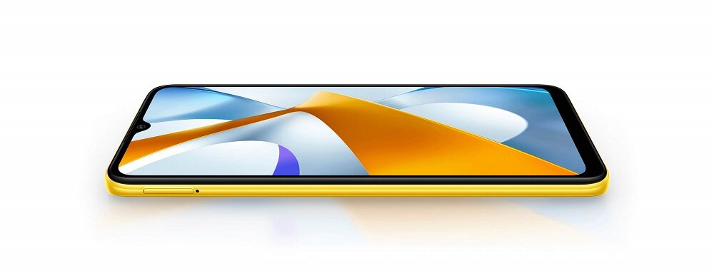 Smartfon Xiaomi POCO C40 38642 widok na ekran smartfona w pozycji poziomej