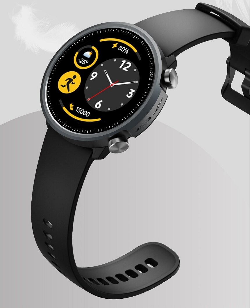 Smartwatch Mibro A1 na szarym tle