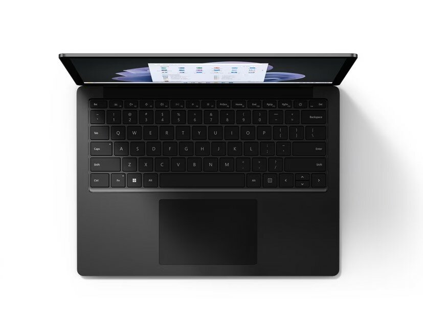 Laptop Microsoft Surface 5 13' i5/8GB/256GB/Win11 czarny widok od góry