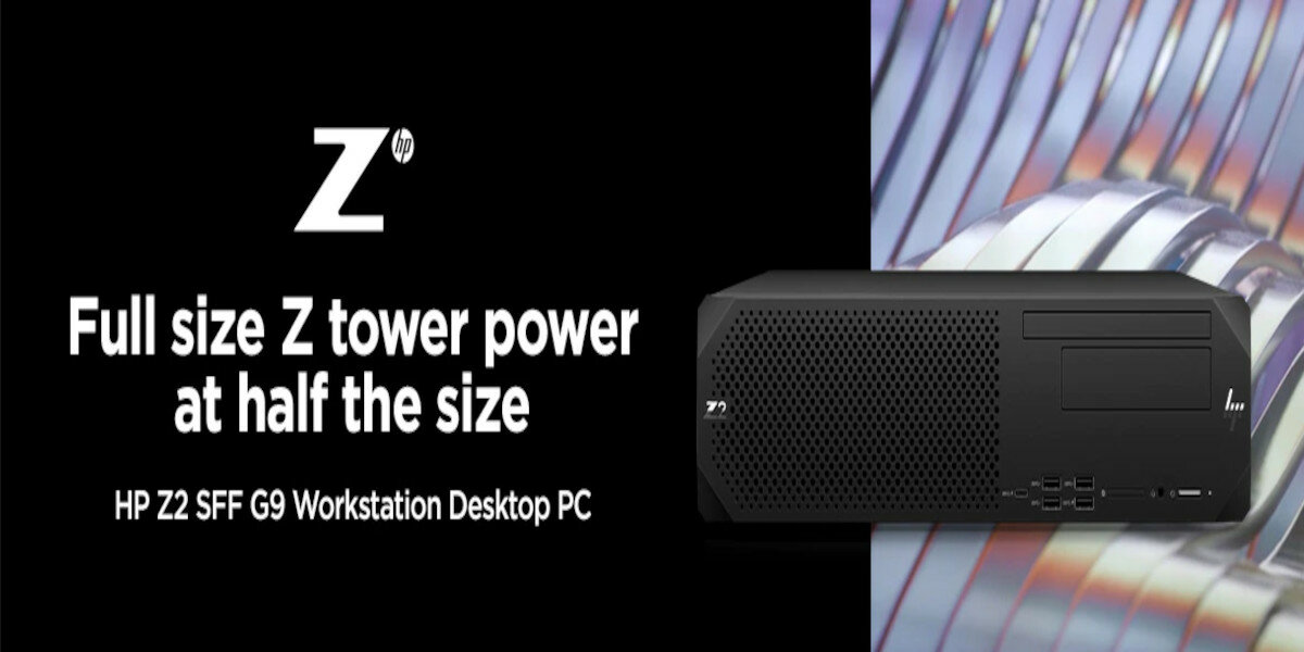 Komputer HP Z2 G9 Tower i7-12700 512 GB widok na komputer od frontu