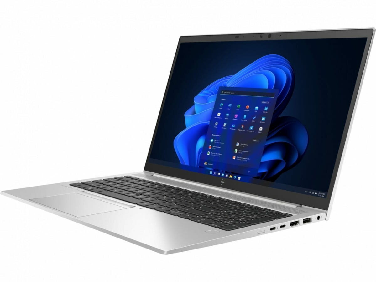 Laptop HP EliteBook 850 G8 i7-1165G7 1 TB 32 GB pokazany laptop pod skosem