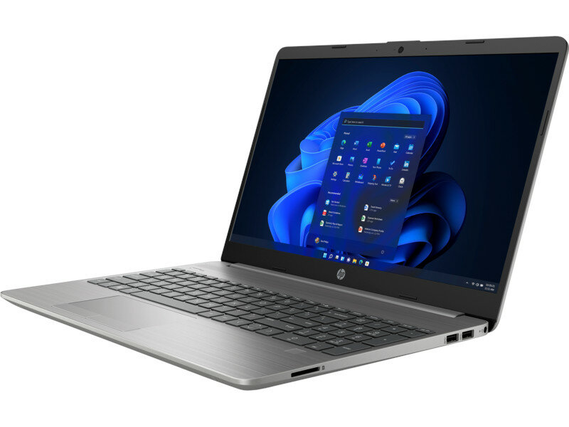 Laptop HP 255 G9 AMD Ryzen 3 8/512GB widok na laptop prawy skos