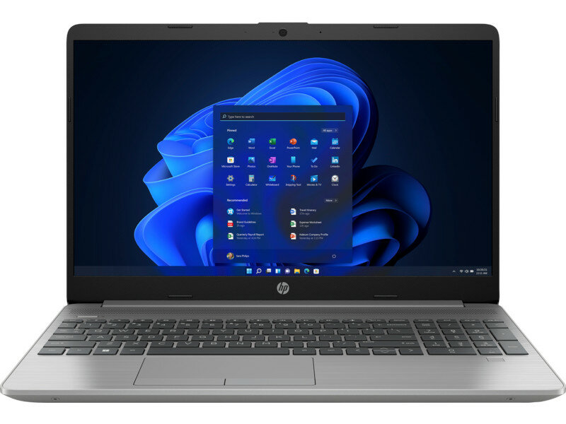 Laptop HP 255 G9 AMD Ryzen 3 8/512GB pokazany front laptopa