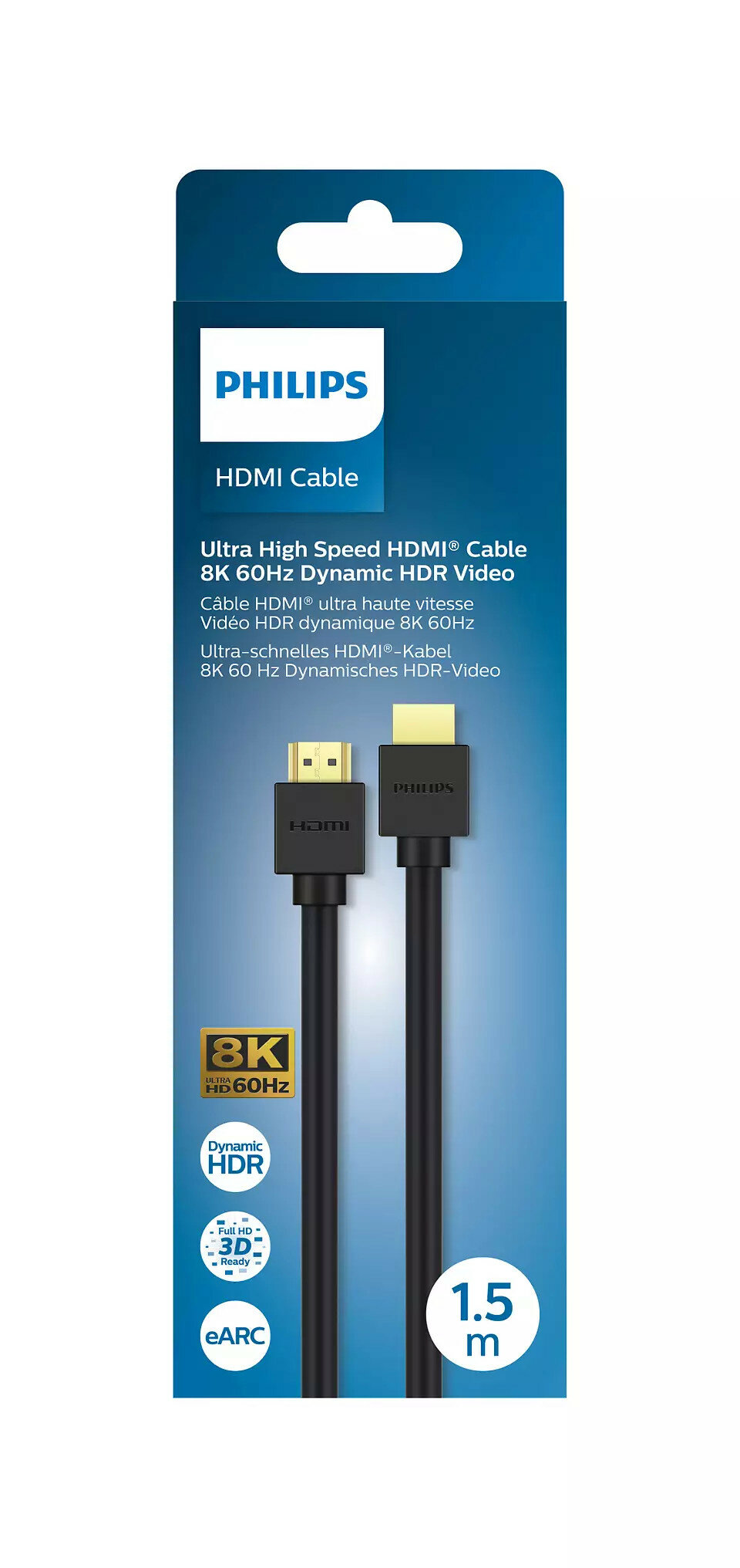 Kabel HDMI 2.1 Philips SWV9431/00 8K 60 Hz frontem opakowanie