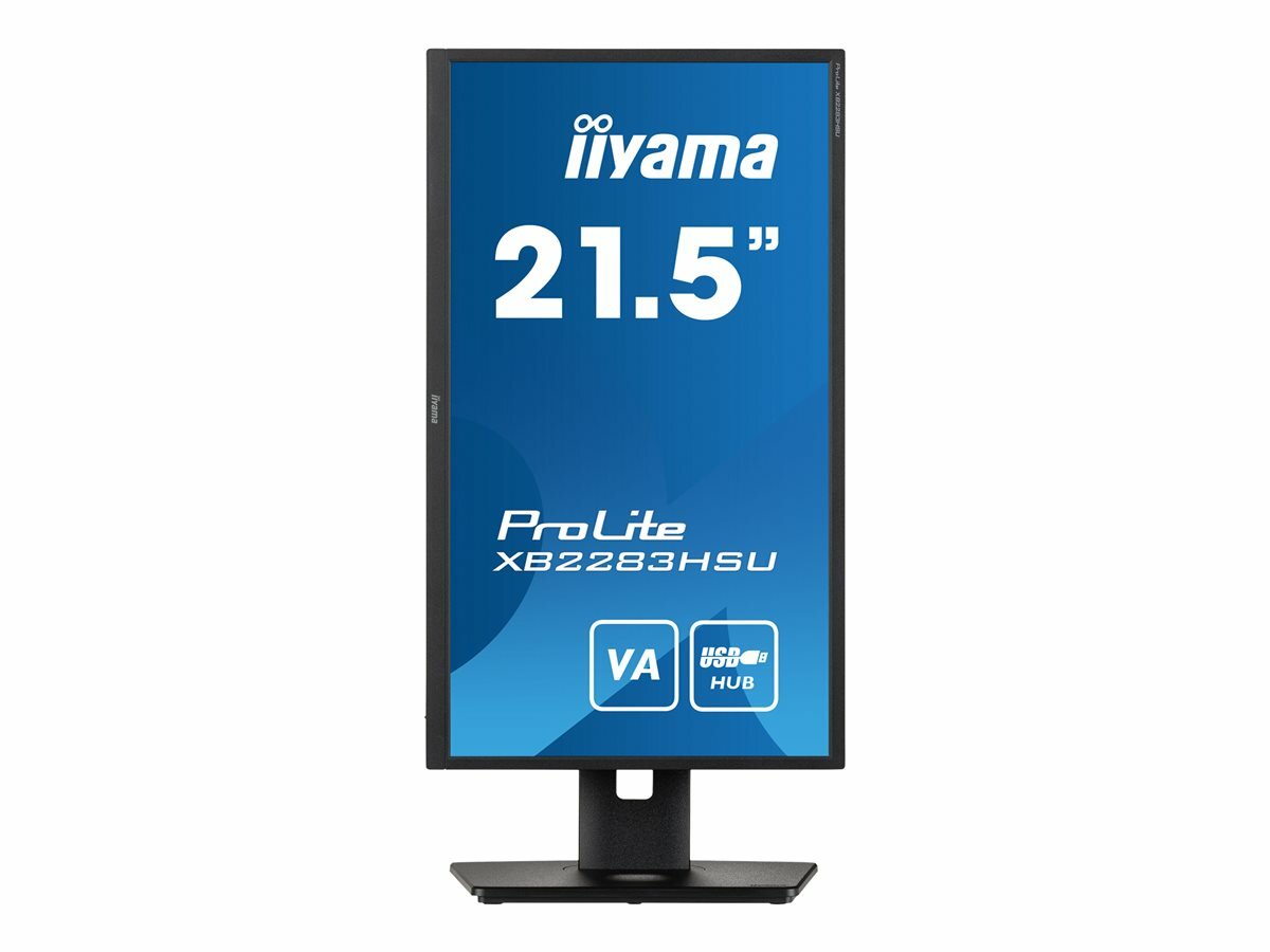 Monitor iiyama ProLite XB2283HSU-B1 VA ekran monitora obrócony do pozycji pionowej