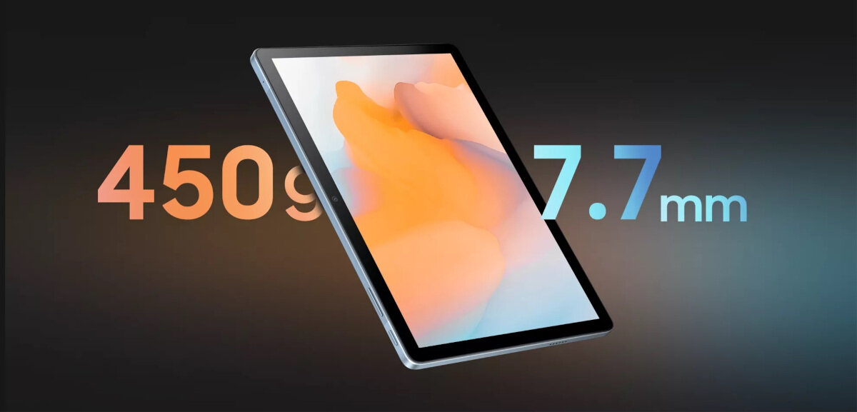 Tablet Blackview Tab 13 6/128 GB niebieski widok na parametry