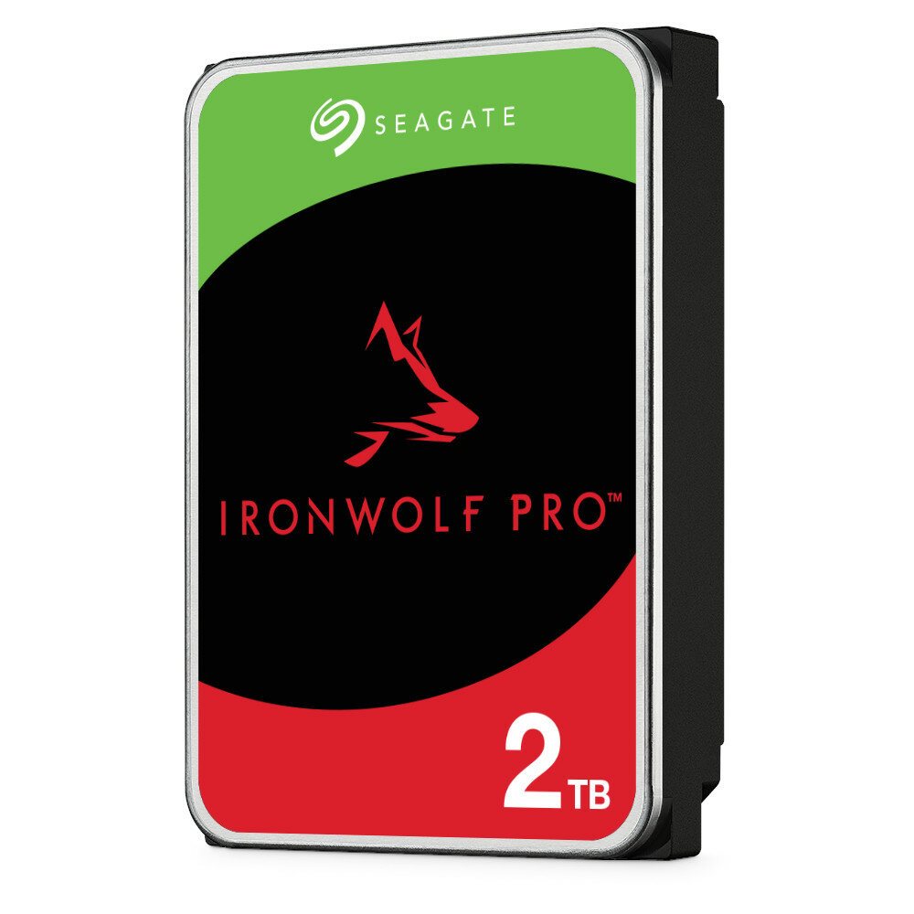 Dysk HDD Seagate IronWolf 2TB pod skosem prawym bokiem