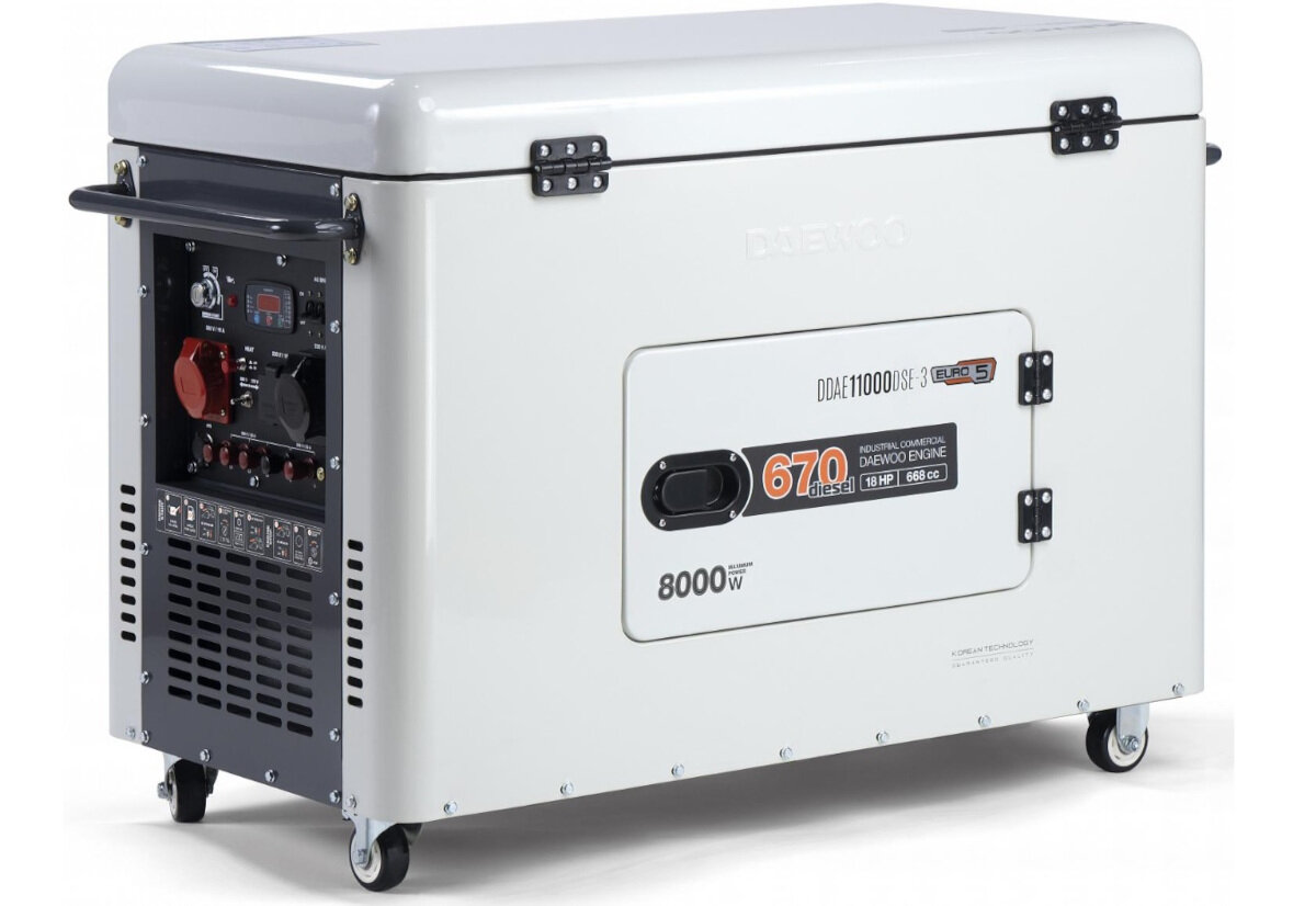 Agregat prądotwórczy DAEWOO DDAE11000DSE-3 230 V/400 V drugi bok